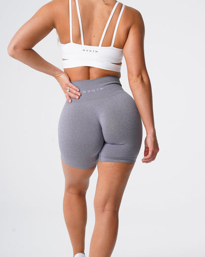 Women Grey Pro Seamless Shorts - NVGTN