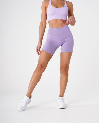 Women Lilac Pro Seamless Shorts - NVGTN