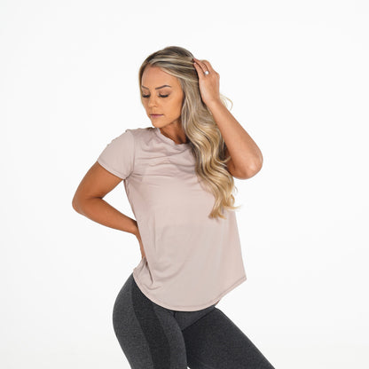 Women Beige Lavish Tee - NVGTN