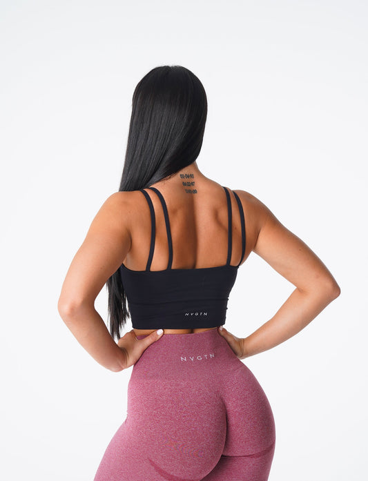 Women Black Poise Bra Top - NVGTN