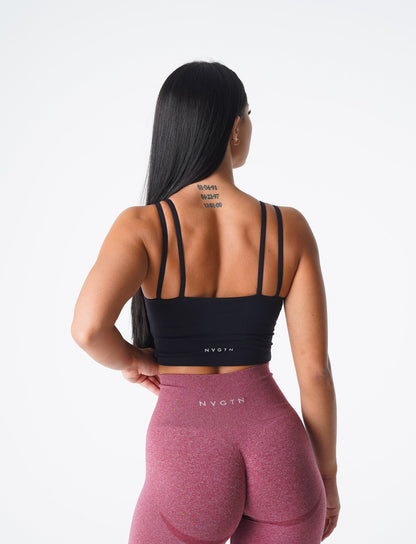 Women Black Poise Bra Top - NVGTN