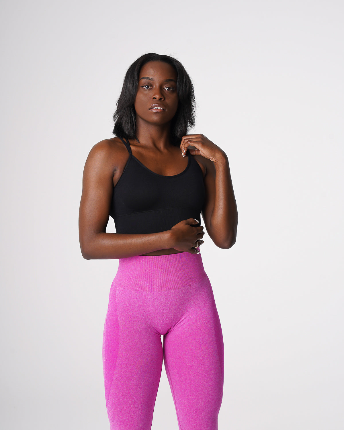 Women Black Flourish Seamless Bra - NVGTN