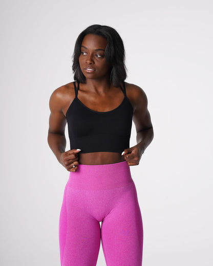 Women Black Flourish Seamless Bra - NVGTN