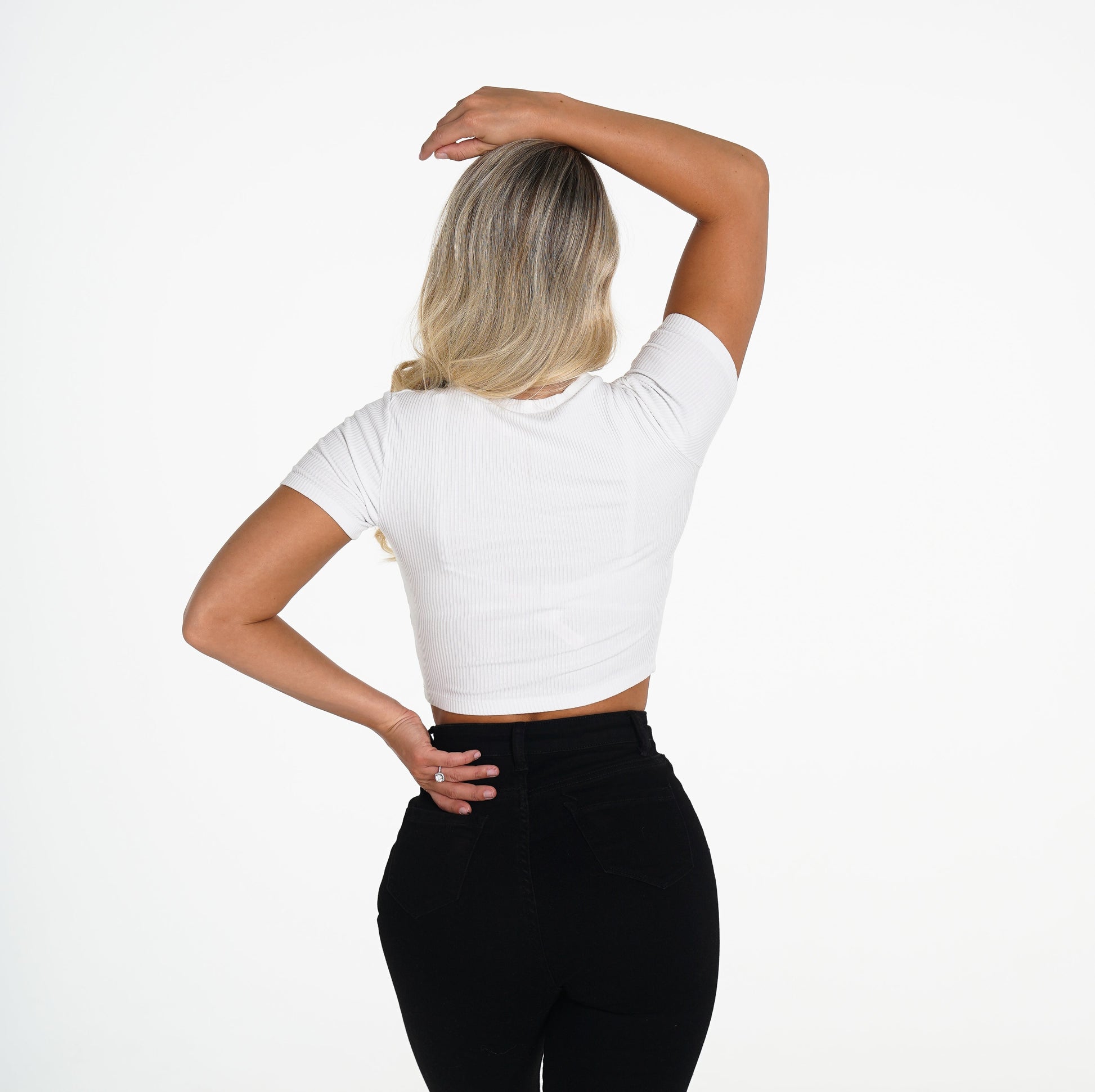Women White Back To Basics Tee - NVGTN