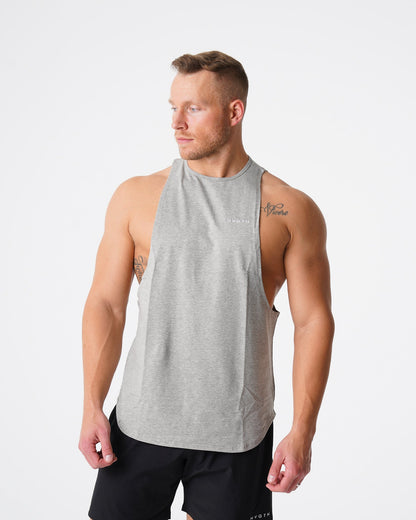Men Grey Pulse Edge Tank - NVGTN