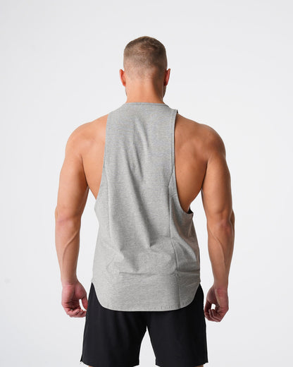 Men Grey Pulse Edge Tank - NVGTN