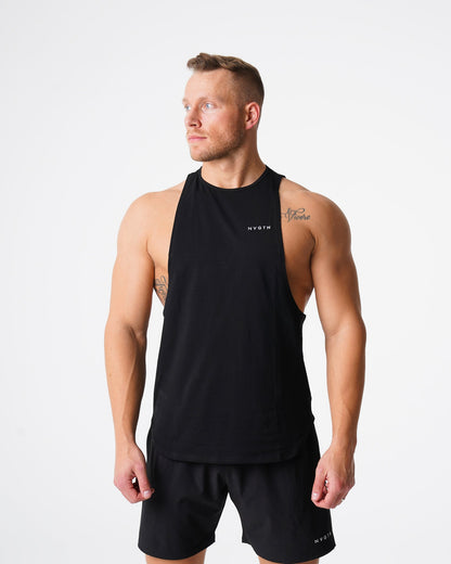 Men Black Pulse Edge Tank - NVGTN