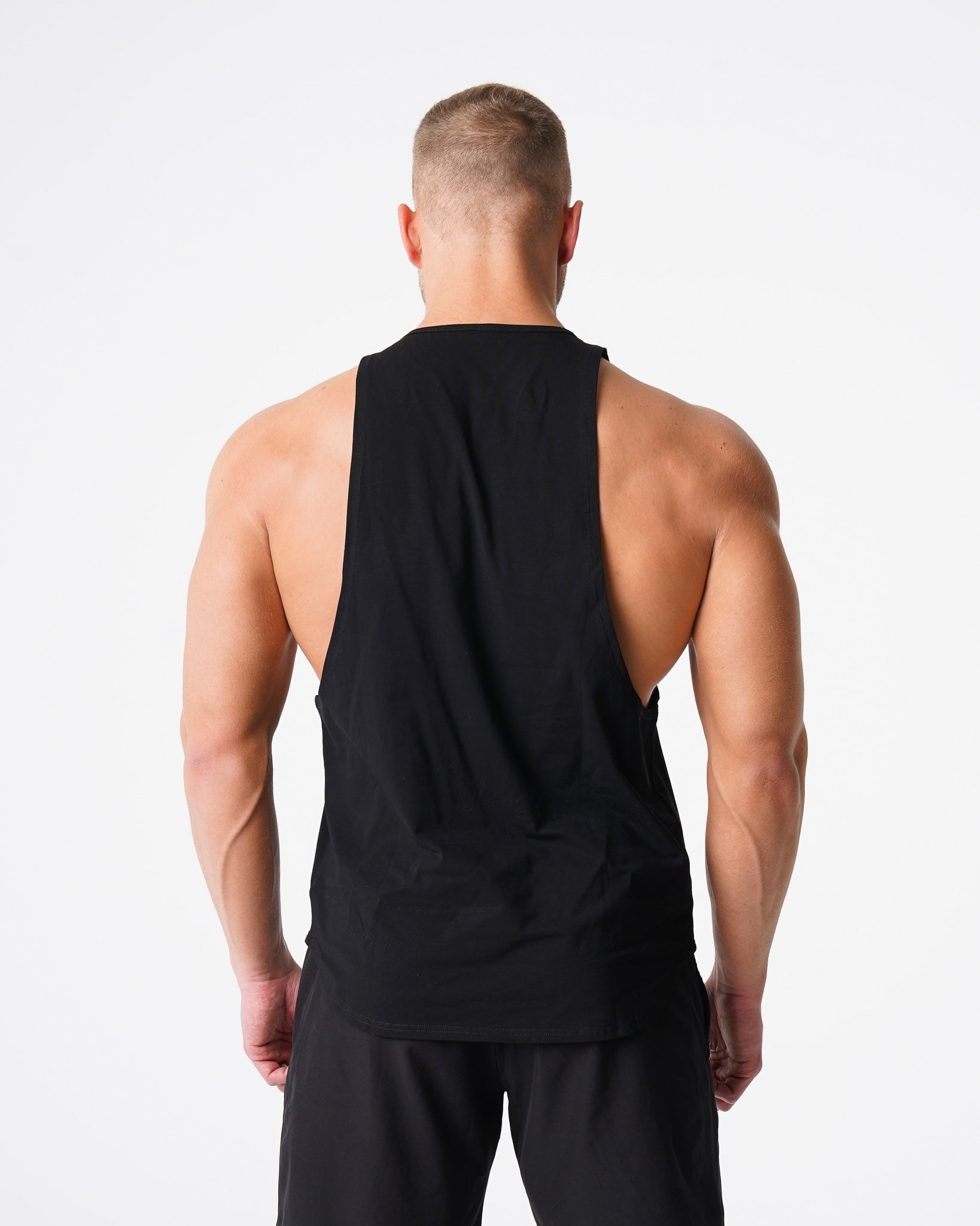 Men Black Pulse Edge Tank - NVGTN
