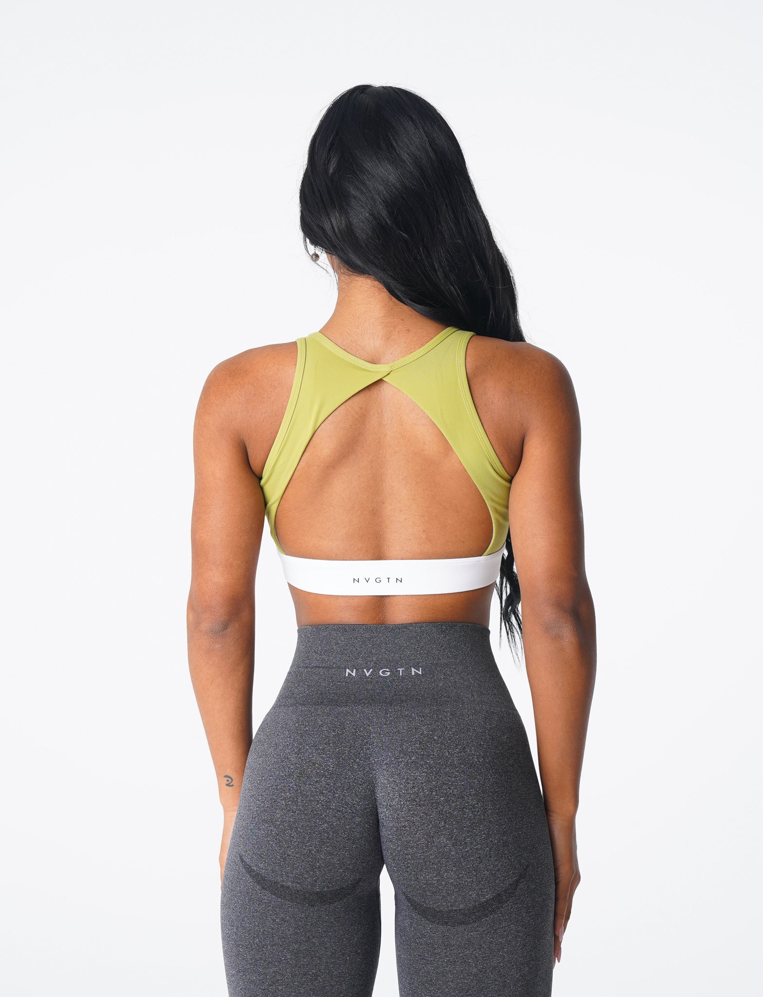 Women Olive Agility Bra - NVGTN
