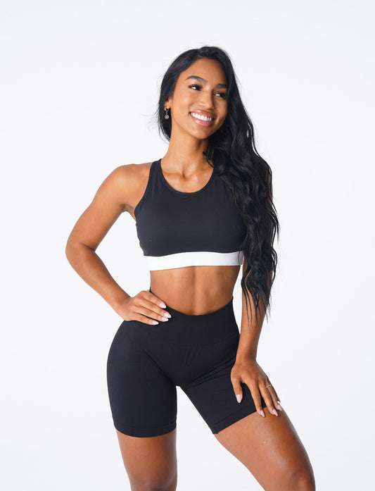 Women Black Agility Bra - NVGTN
