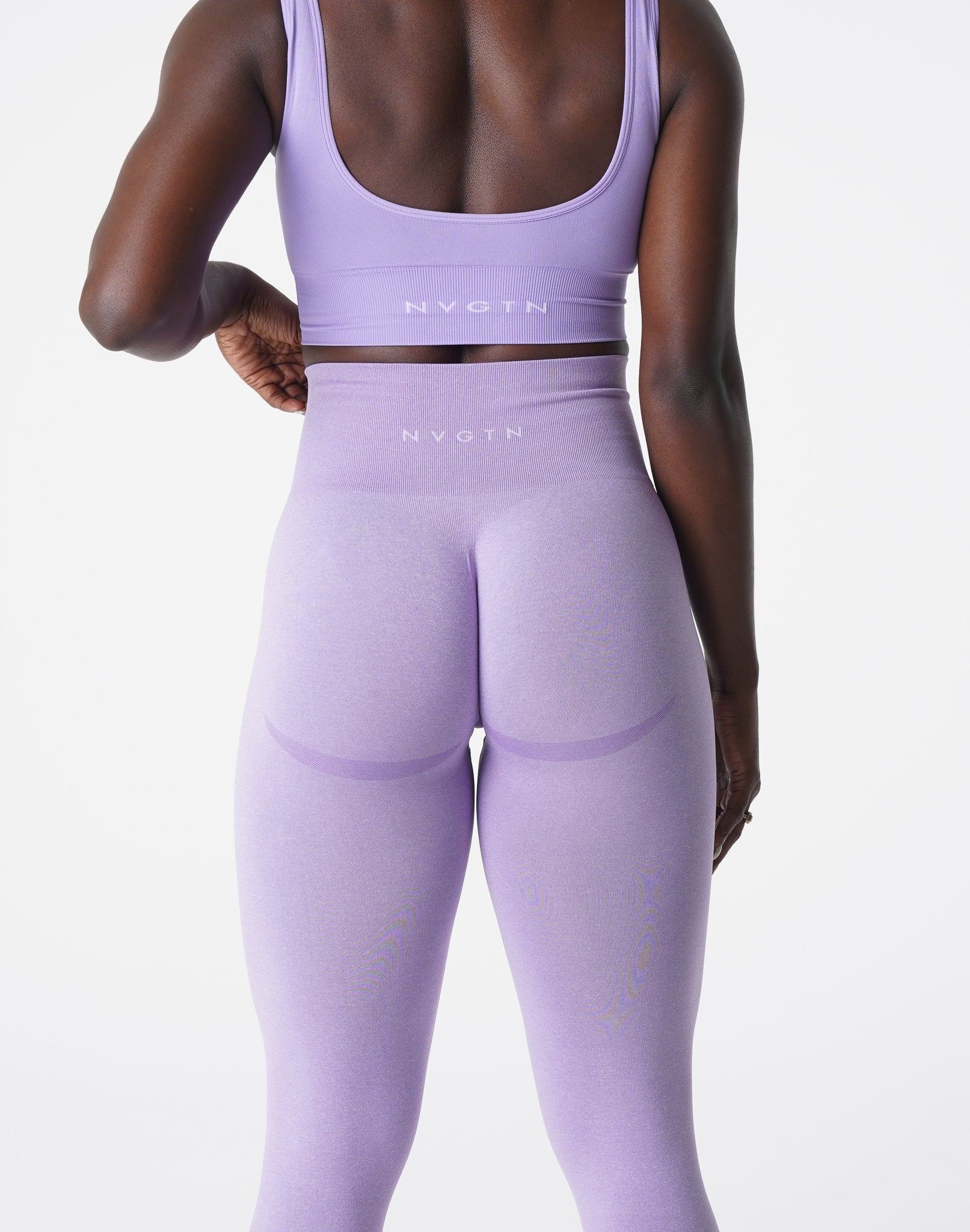 Women Lilac Curve Seamless Leggings - NVGTN