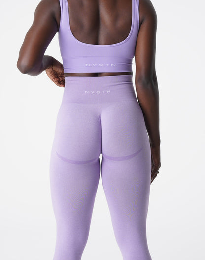 Women Lilac Curve Seamless Leggings - NVGTN