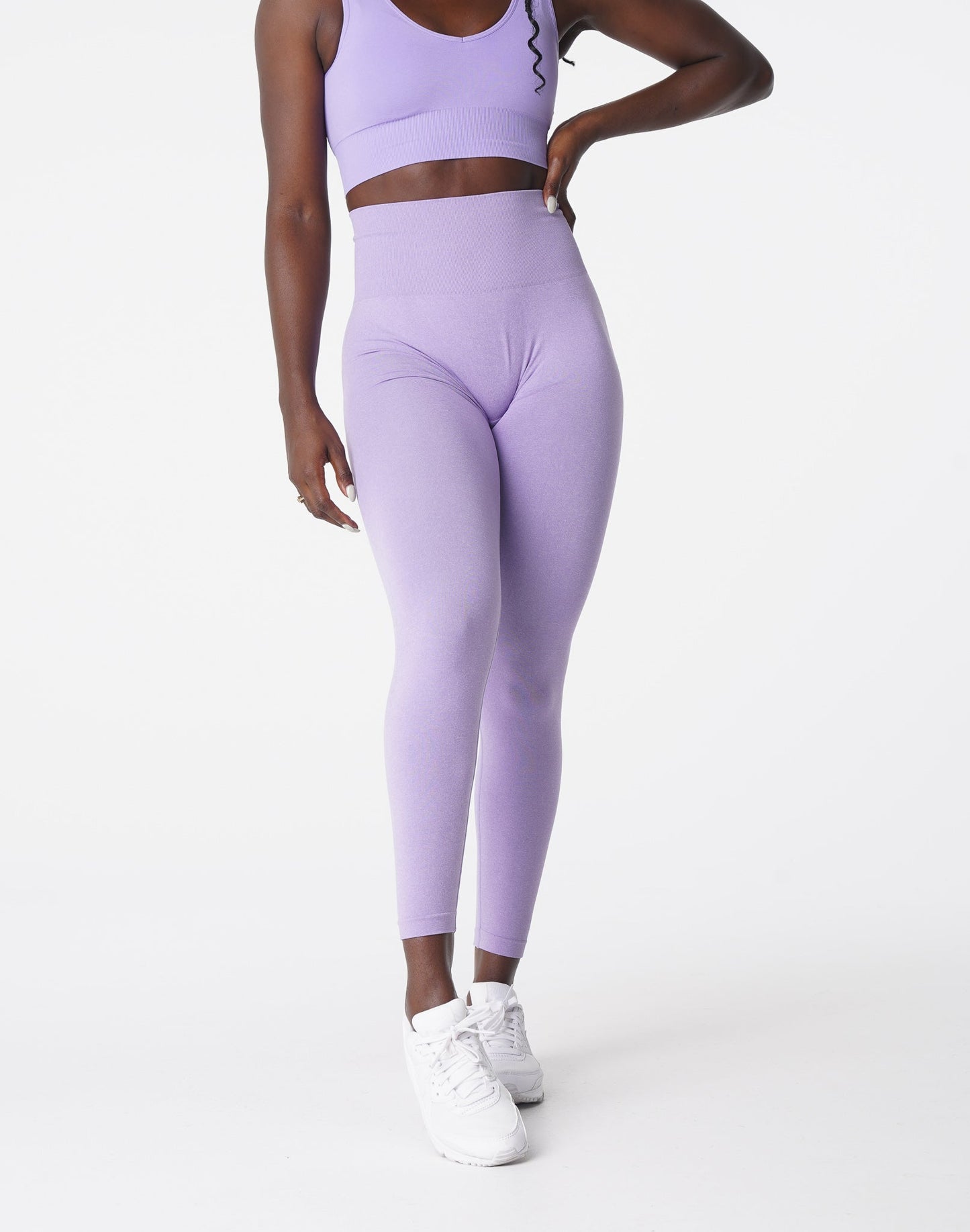 Women Lilac Curve Seamless Leggings - NVGTN