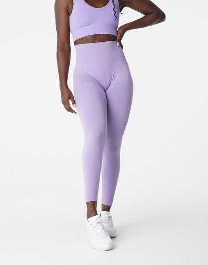 Women Lilac Curve Seamless Leggings - NVGTN