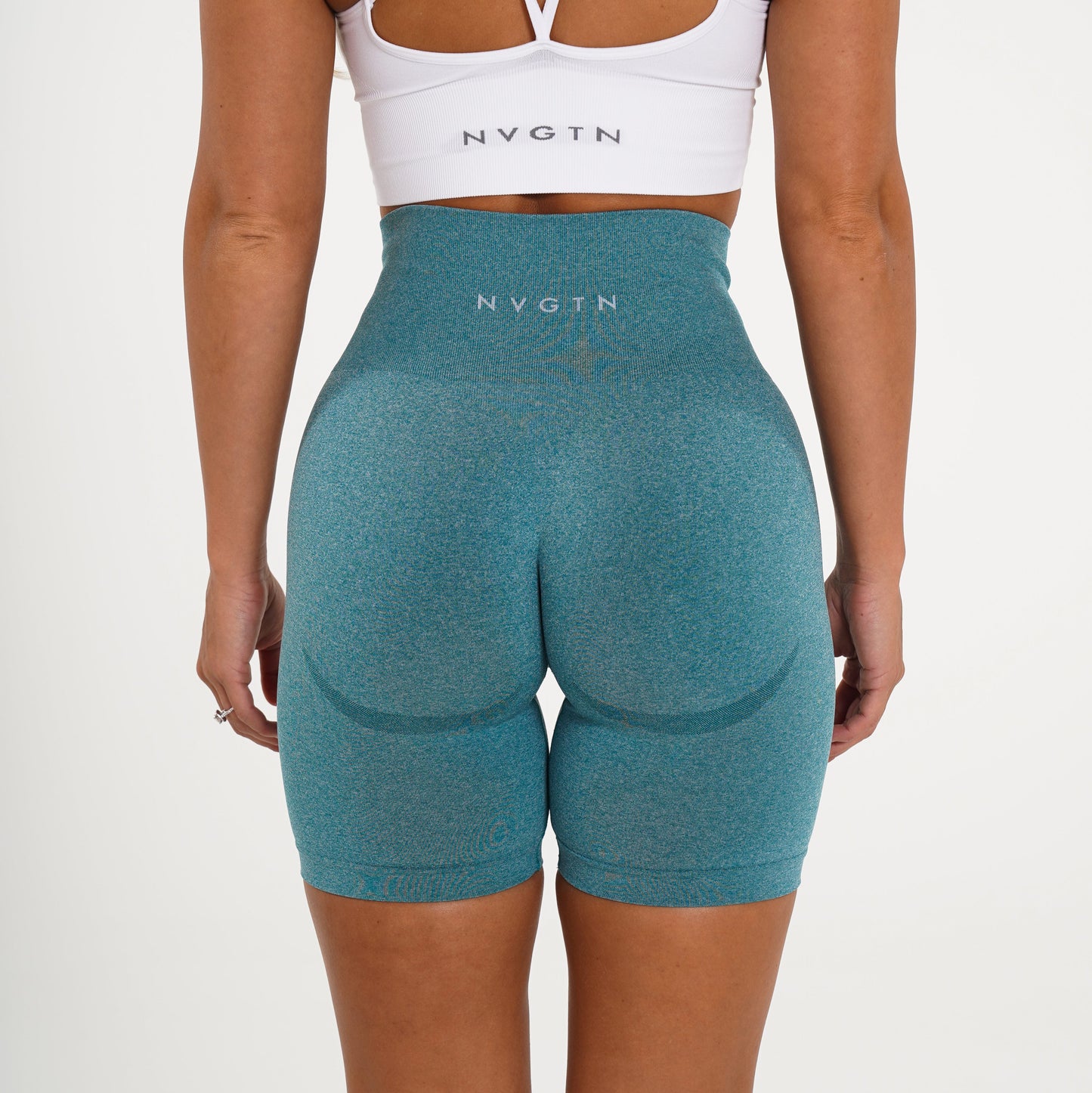Women Teal Biker Shorts - NVGTN