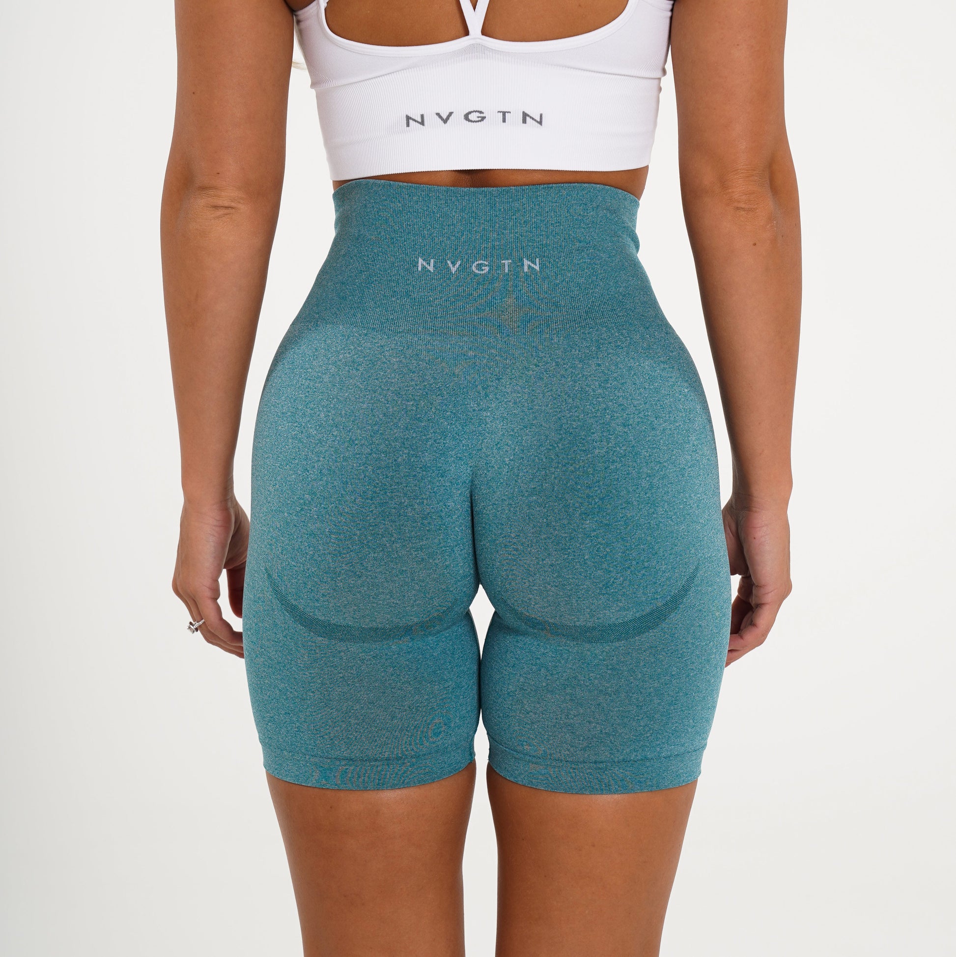 Women Teal Biker Shorts - NVGTN