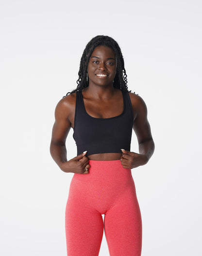 Women Black Eclipse Seamless Bra - NVGTN
