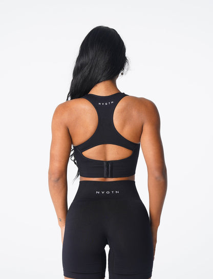 Women Black Ignite Seamless Bra - NVGTN