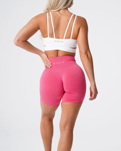 Women Hot Pink Pro Seamless Shorts - NVGTN