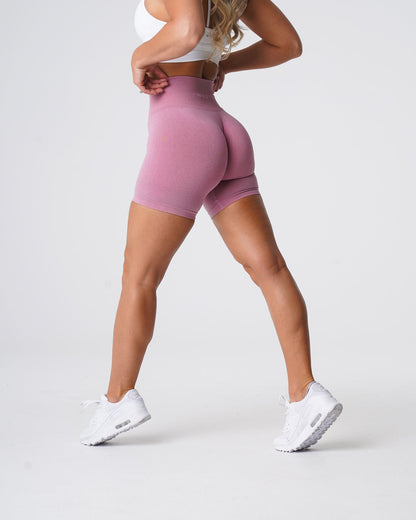 Women Pastel Pink Pro Seamless Shorts - NVGTN