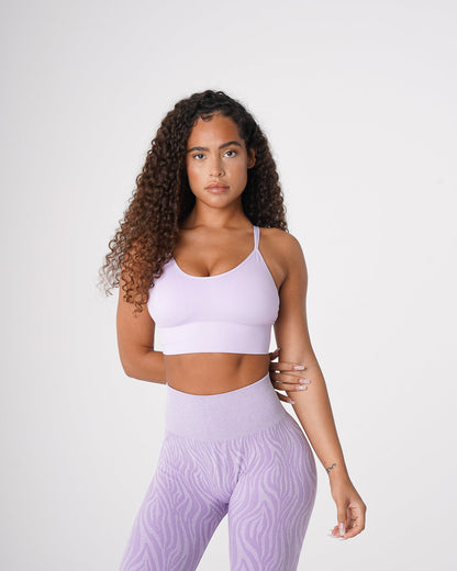 Women Lavender Flourish Seamless Bra - NVGTN