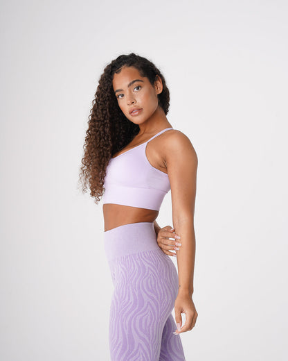Women Lavender Flourish Seamless Bra - NVGTN