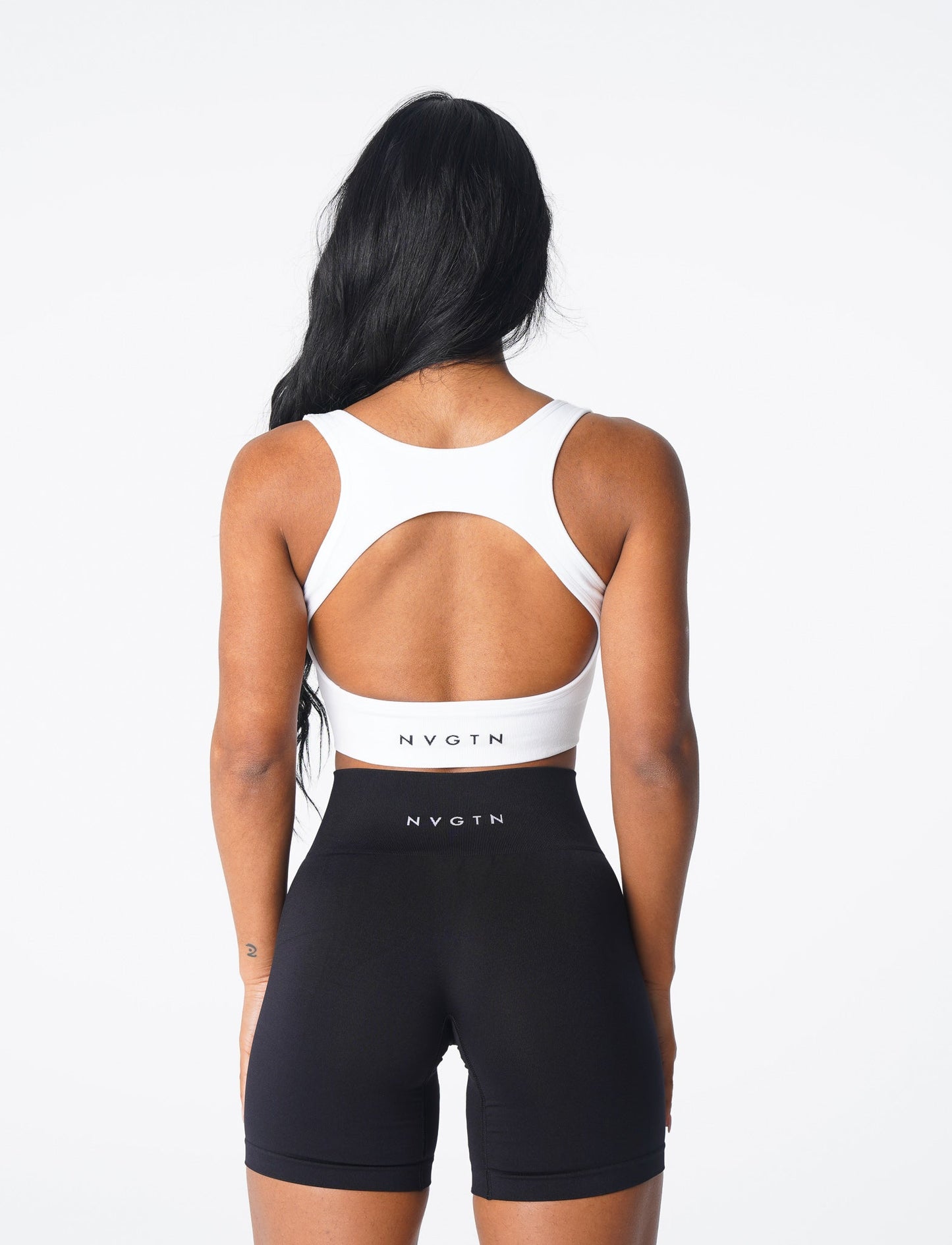 Women White Eclipse Seamless Bra - NVGTN