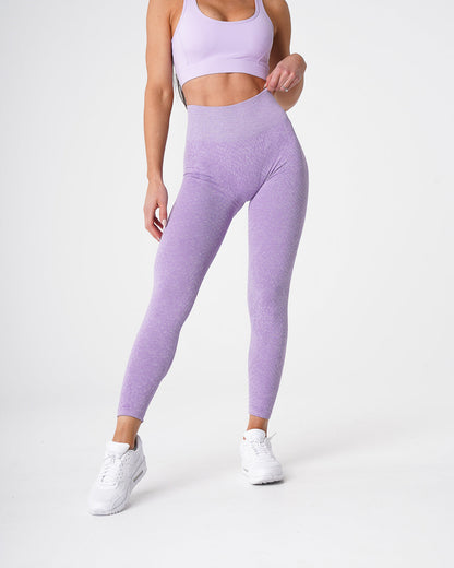 Women Lilac Snakeskin Seamless Leggings - NVGTN