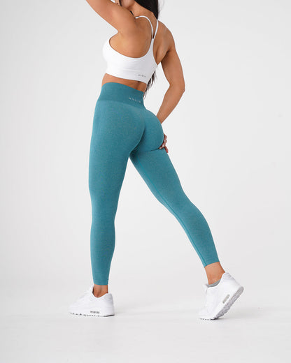 Women Teal NV Seamless Leggings - NVGTN