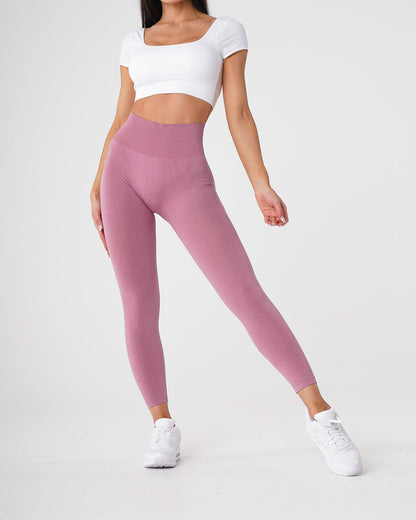 Women Pastel Pink NV Seamless Leggings - NVGTN