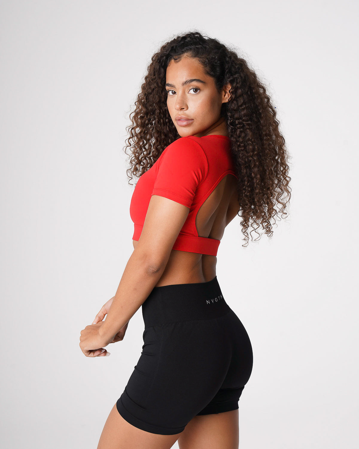 Women Scarlet Open Back Tee - NVGTN