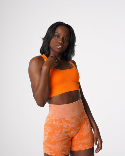 Women Tangerine Ignite Seamless Bra - NVGTN