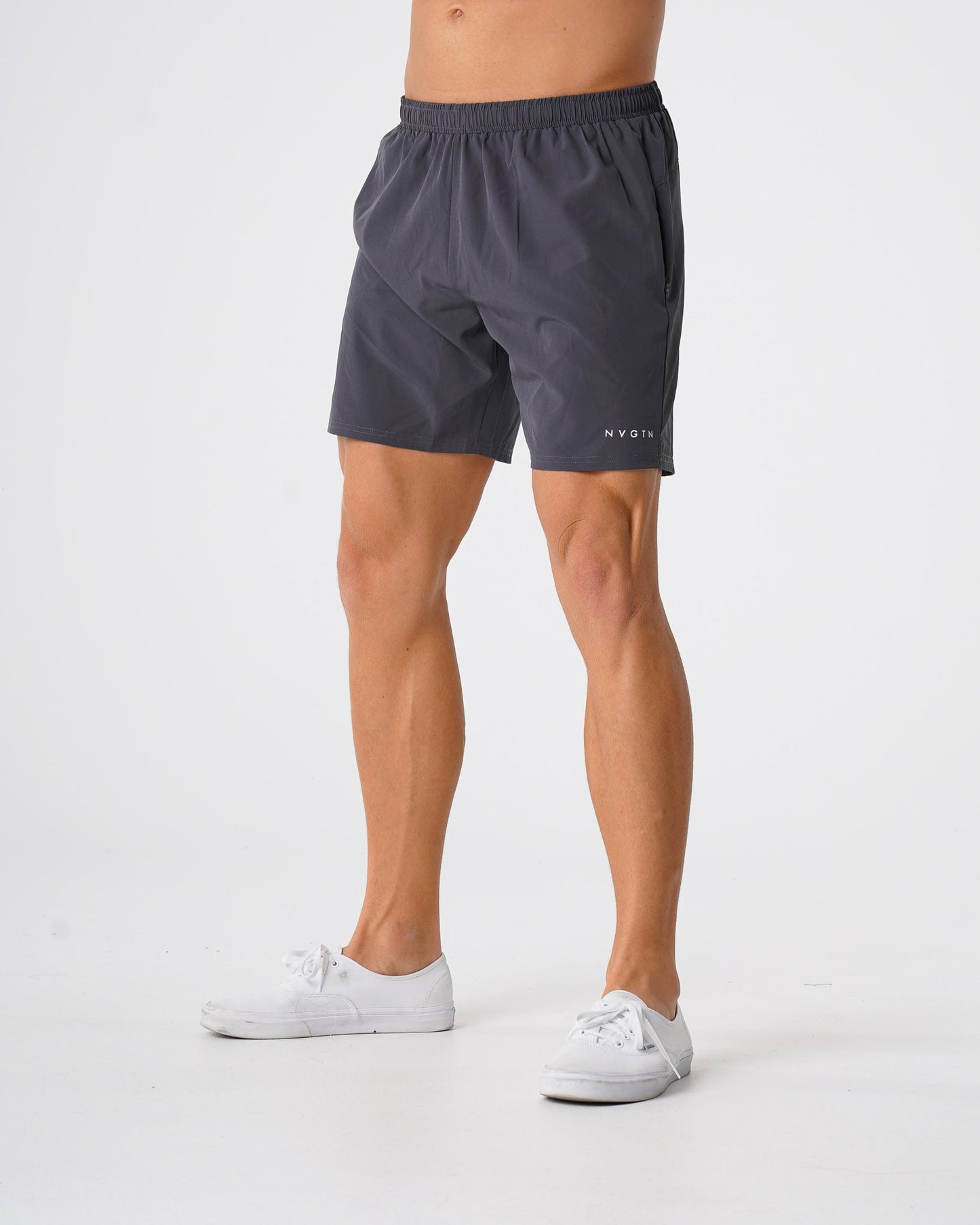 Men Charcoal Flex Shorts - NVGTN