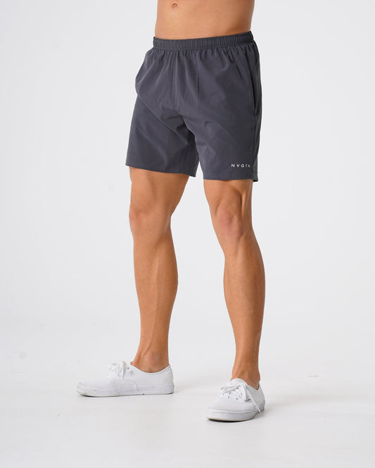 Men Charcoal Flex Shorts - NVGTN