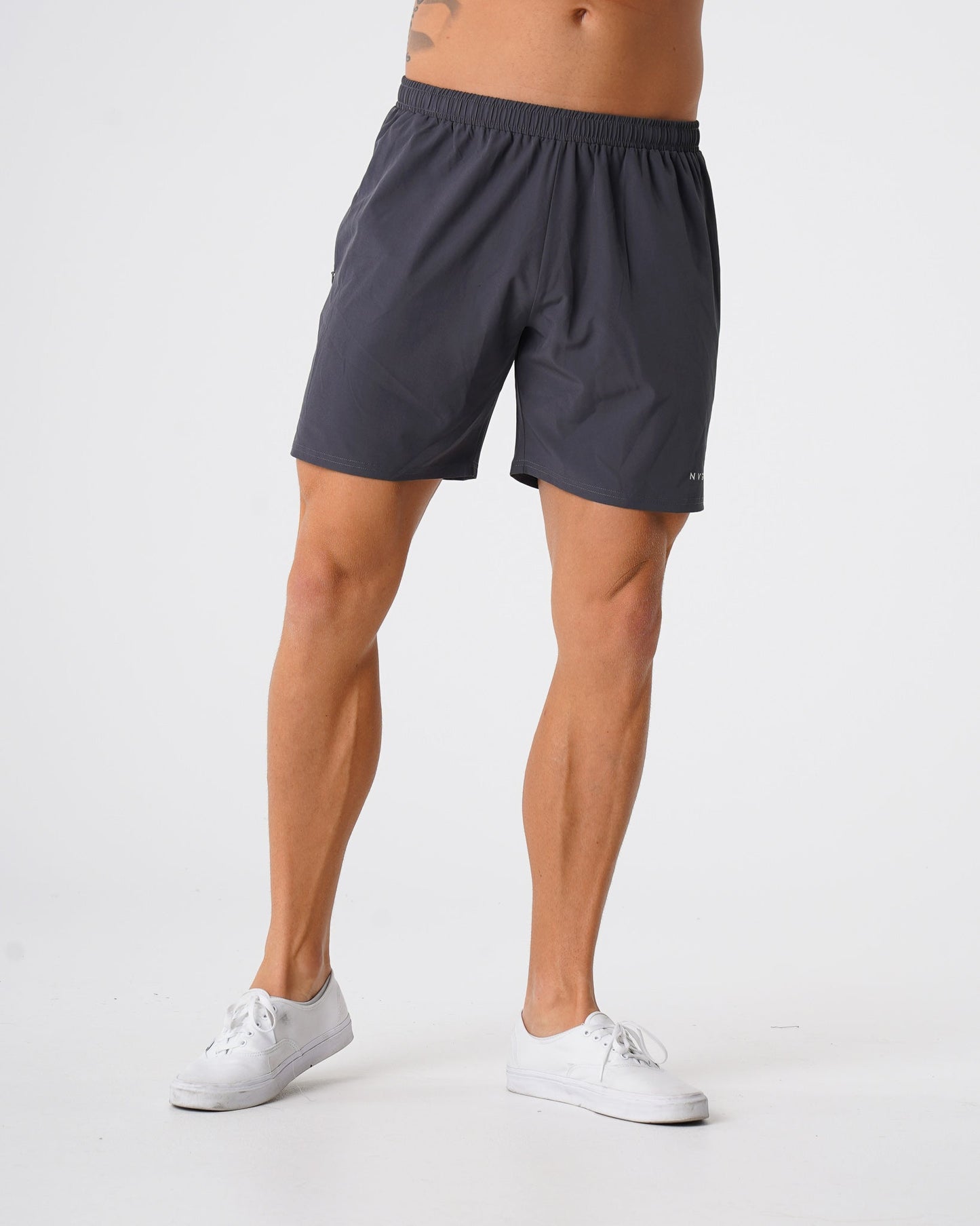Men Charcoal Flex Shorts - NVGTN