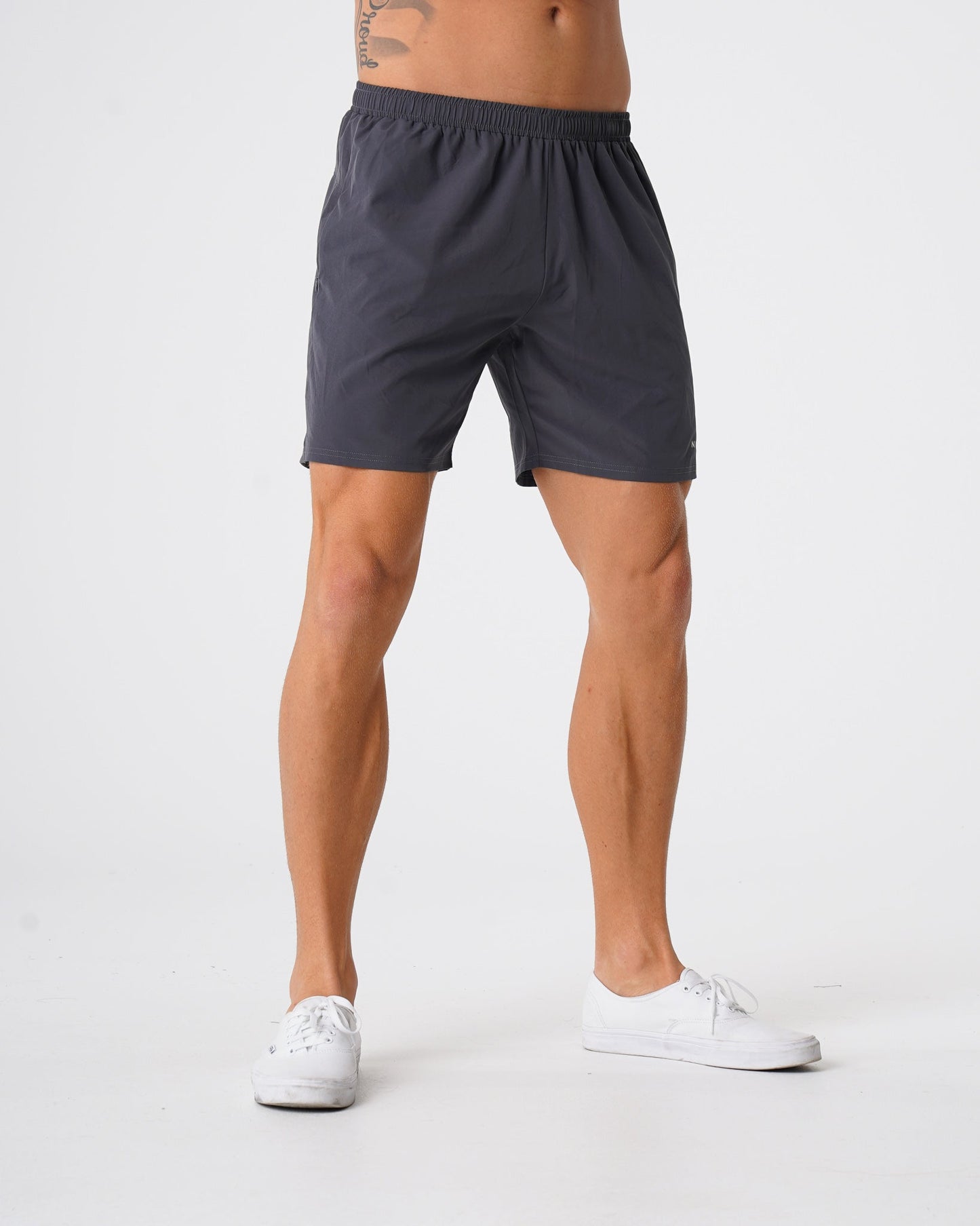 Men Charcoal Flex Shorts - NVGTN