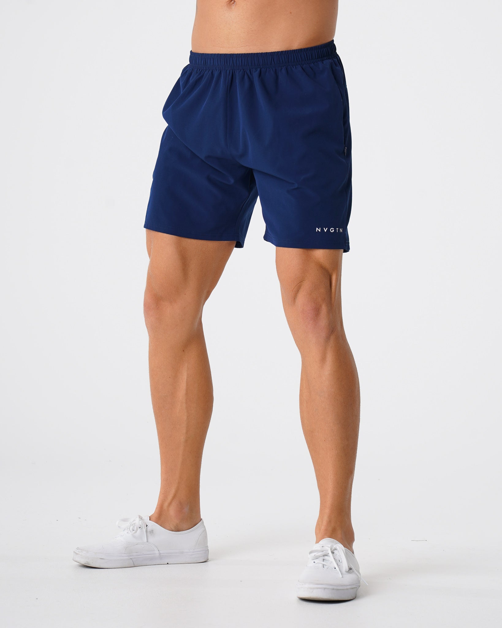 Men Navy Flex Shorts - NVGTN
