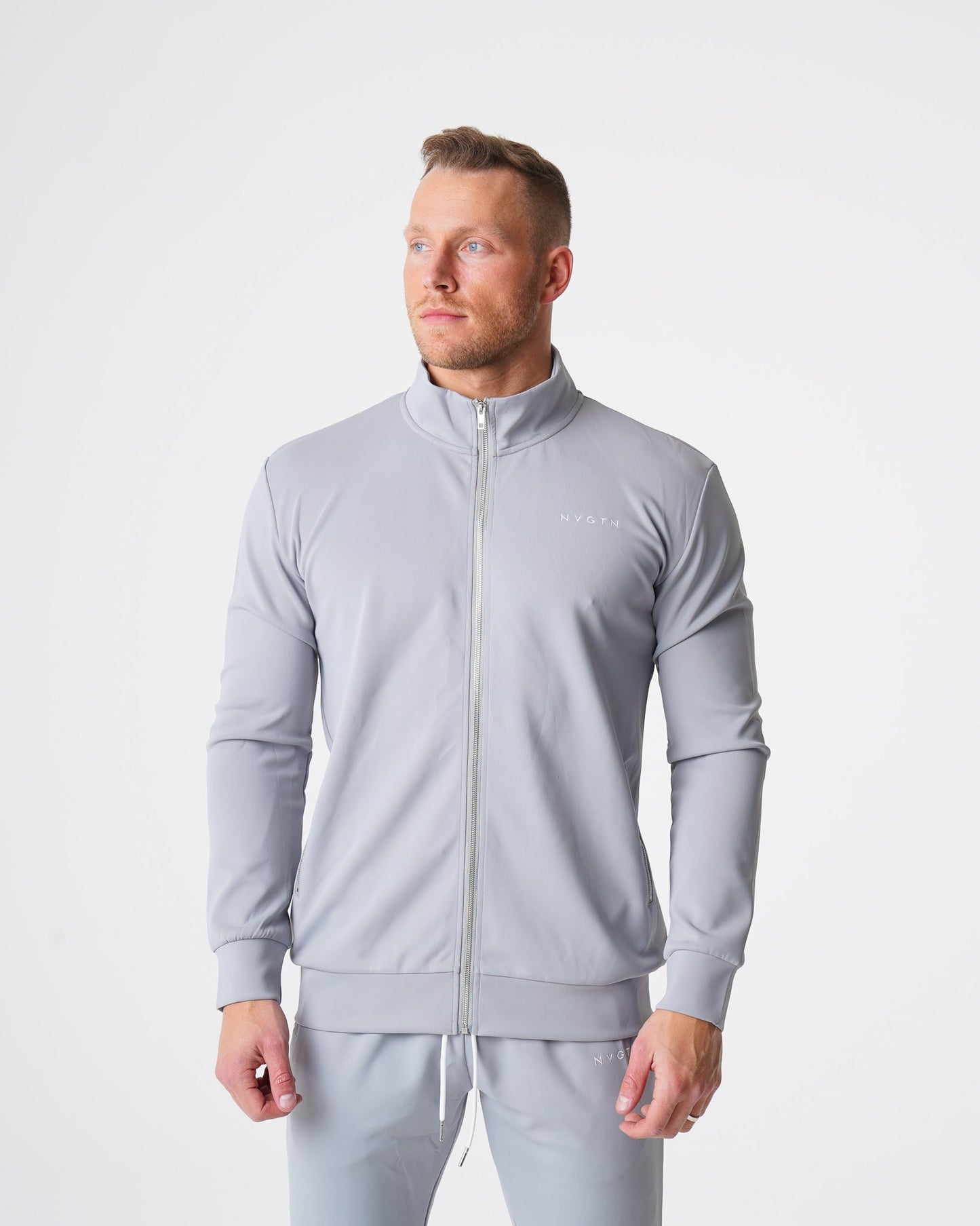 Men Grey Track Jacket - NVGTN