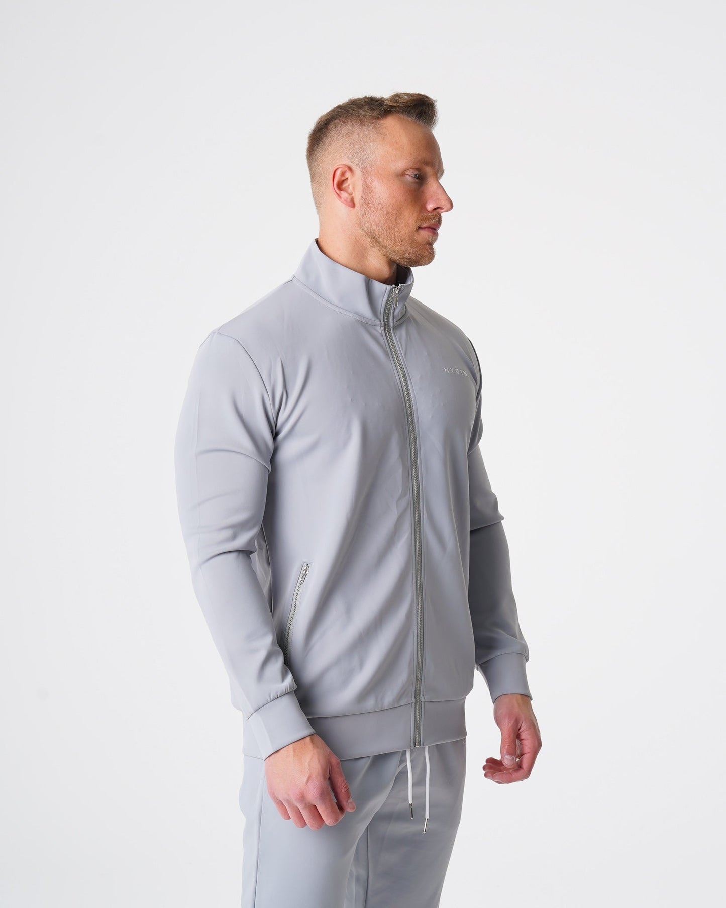 Men Grey Track Jacket - NVGTN
