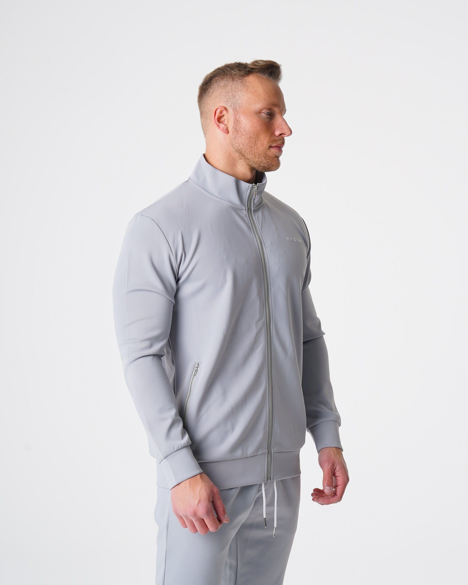 Men Grey Track Jacket - NVGTN