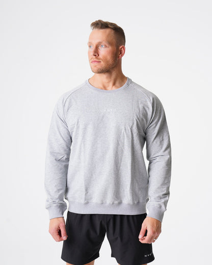 Men Grey Crew Neck Sweatshirt - NVGTN