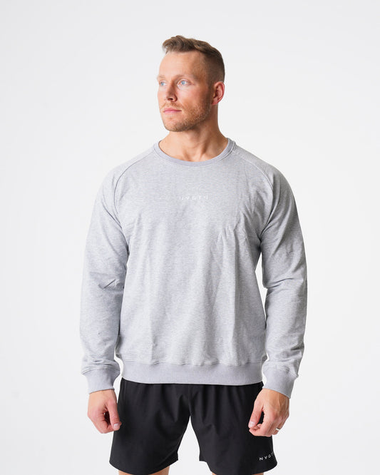 Men Grey Crew Neck Sweatshirt - NVGTN