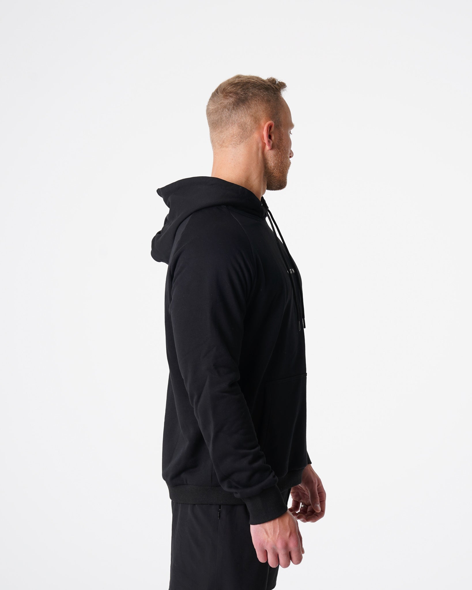 Men Black Lounge Hoodie - NVGTN