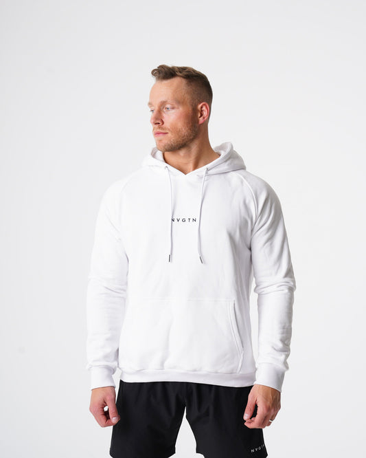 Men White Lounge Hoodie - NVGTN