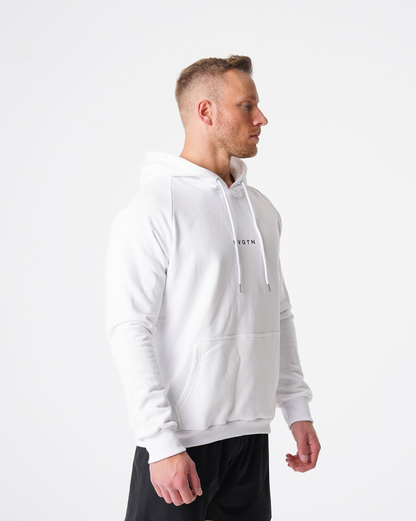 Men White Lounge Hoodie - NVGTN