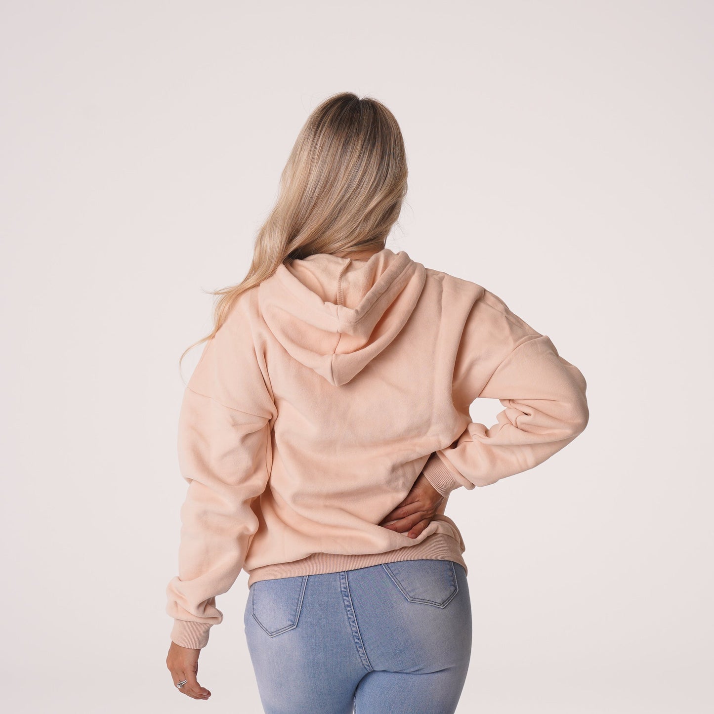 Women Beige Essential Drop Shoulder Hoodie - NVGTN