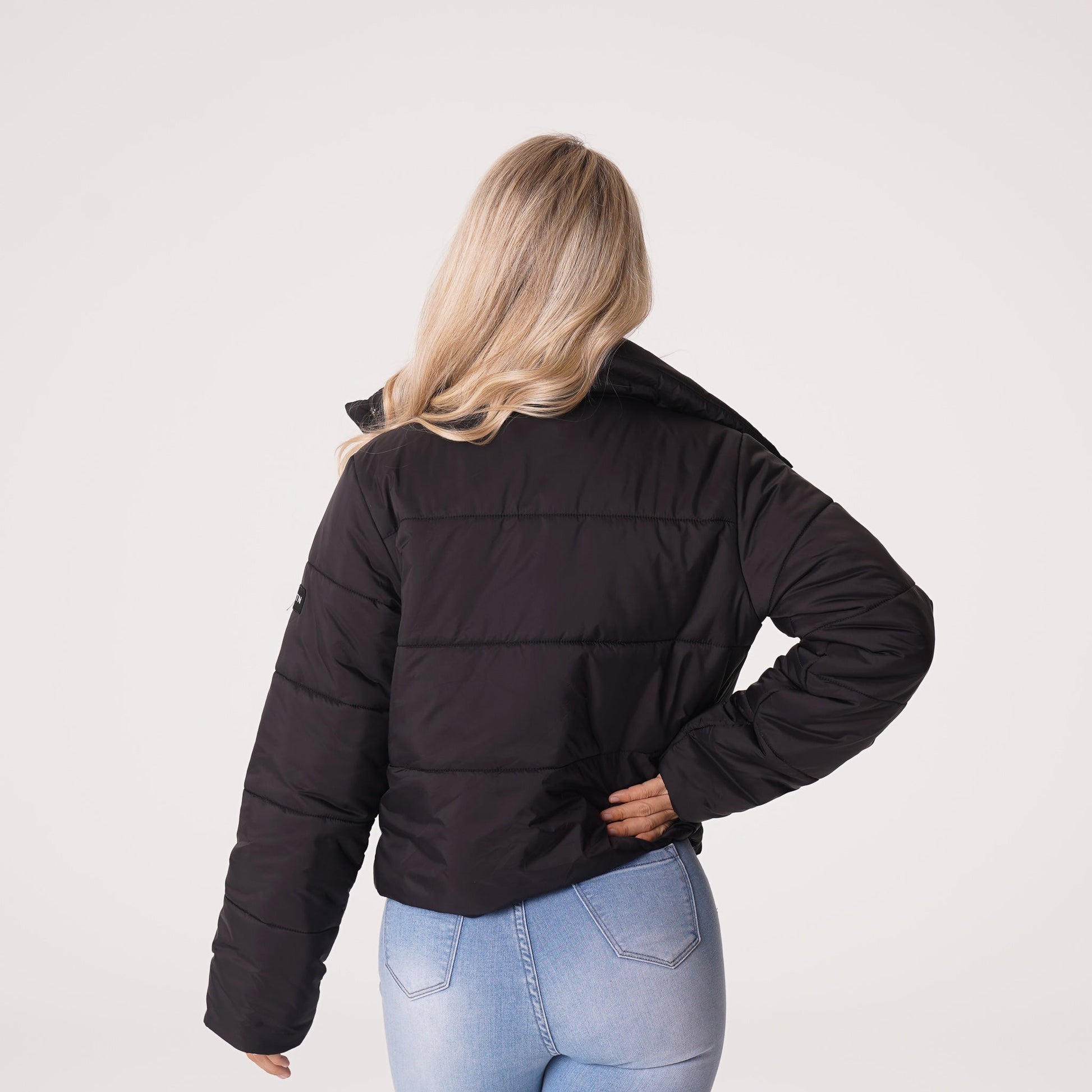Women Black Winter Nights Puffer Jacket - NVGTN
