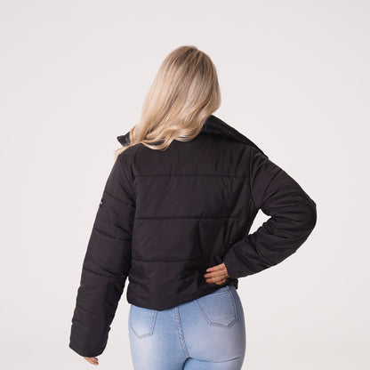 Women Black Winter Nights Puffer Jacket - NVGTN