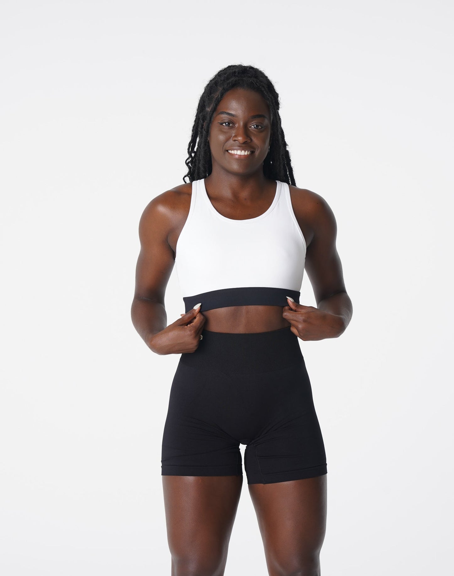 Women White Agility Bra - NVGTN