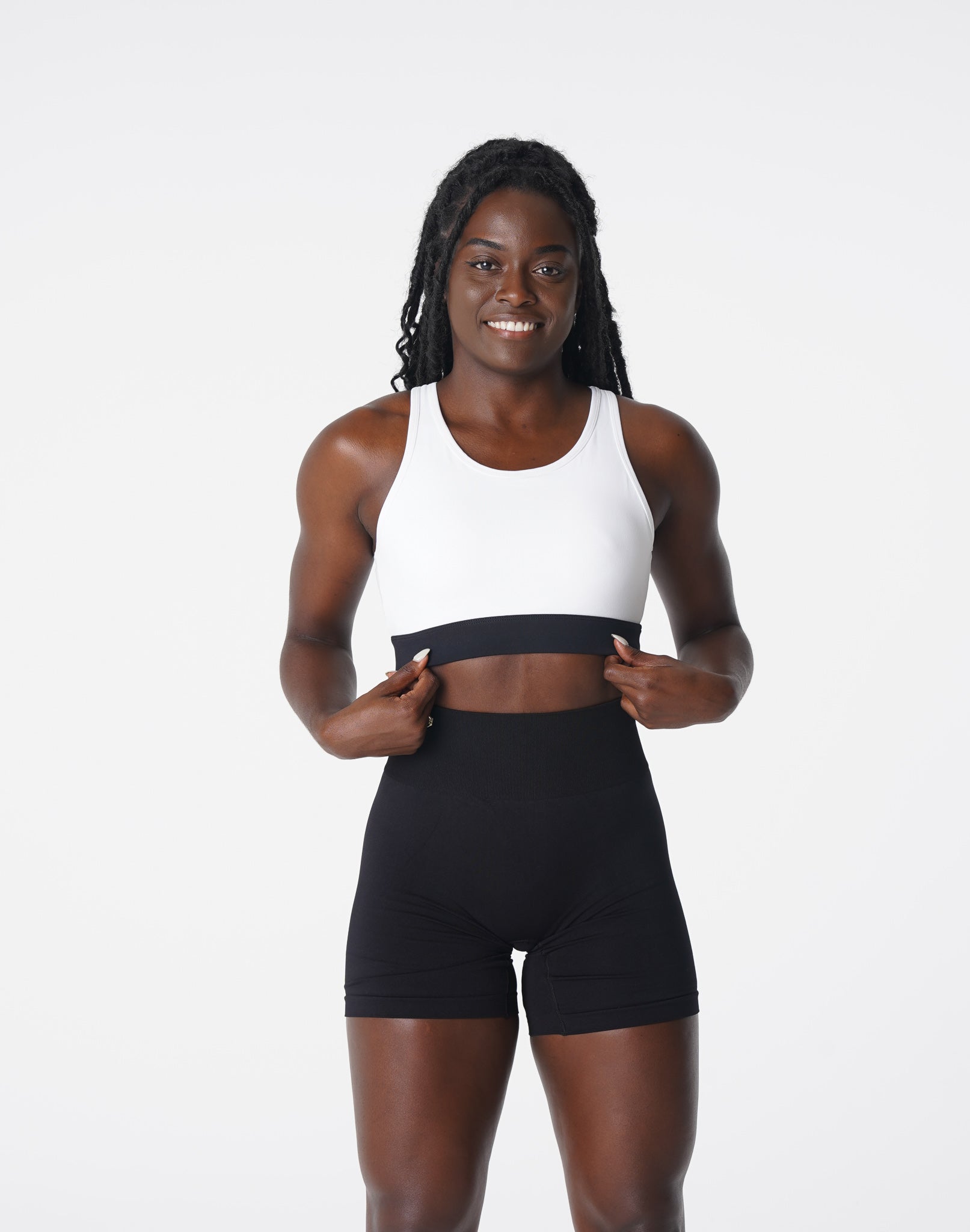 Women White Agility Bra - NVGTN